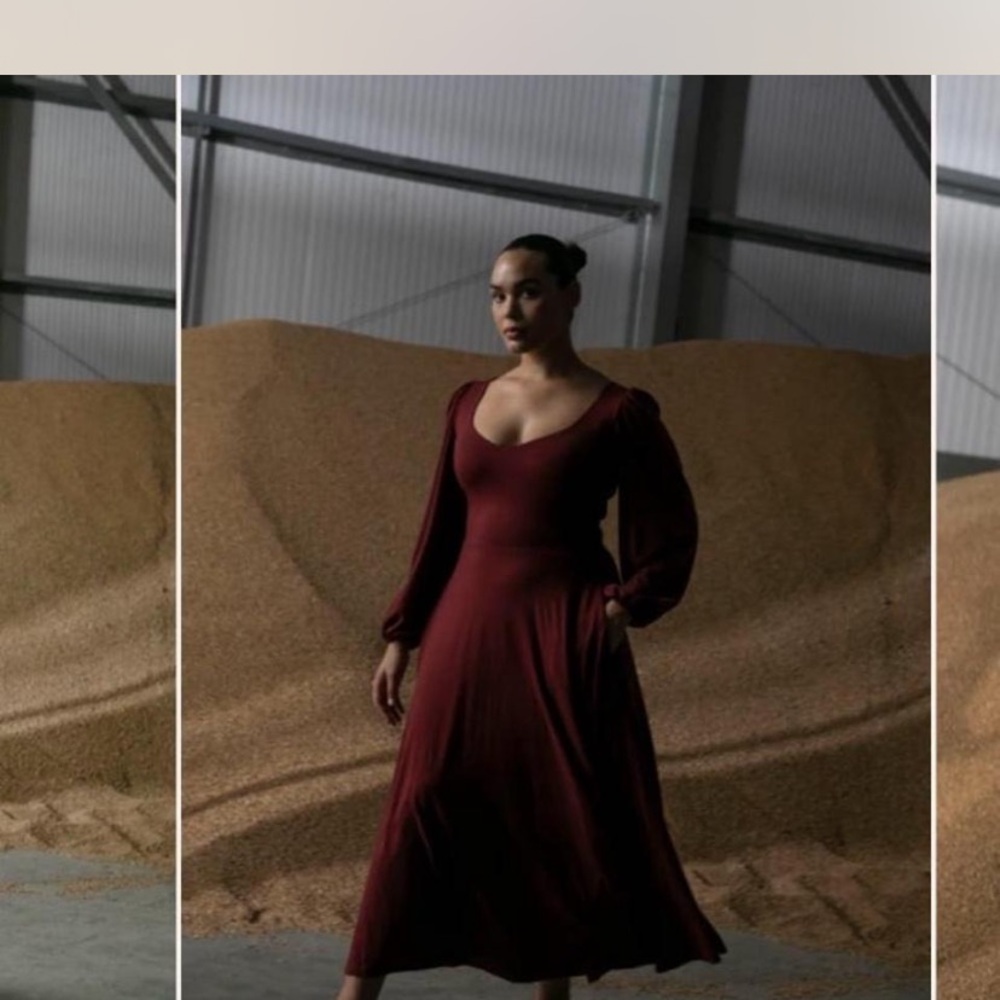 Burgundy AYM James Dress